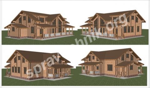 Проект современного дома из клееного бруса спб и л. о.