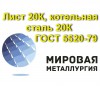 Лист 20К, котельная сталь 20К, лист ст.20КГОСТ 5520-79