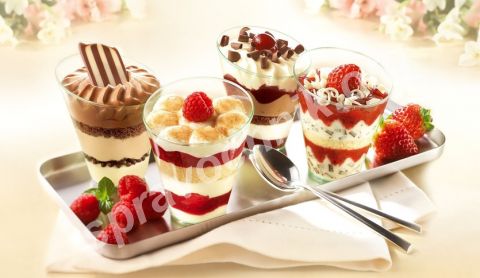 Замороженные десерты для ресторанов, кафе