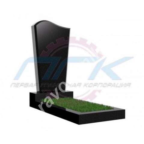 Памятник № 17 "вертикальная волна с ужением"