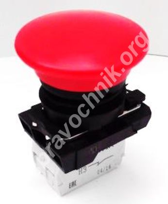 Кме 5511м красный 1но+1нз гриб ip54, шт