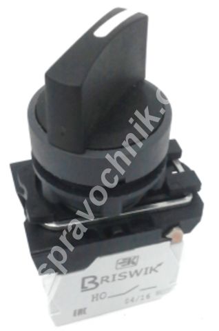 Кпе 2620 -р черный 2но+0нз ручка с фикс 3-поз ip65, шт