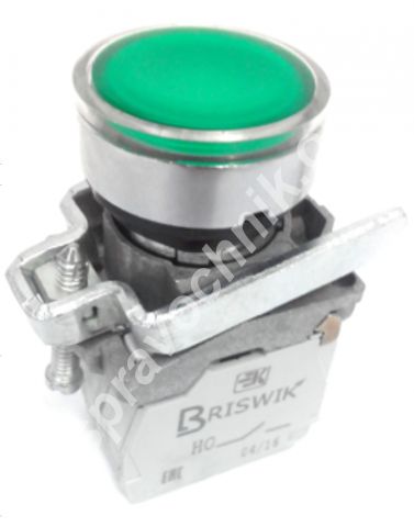 Кме 4610м -лс 24/220в зеленый 1но+0нз цилиндр ip65 с инд, шт