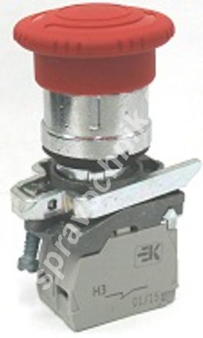 Кме 5602м -фс красный 0но+2нз гриб с фикс ip65, шт