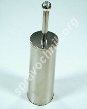 Ерш туалетный в хром. колбе гладкий круглый