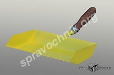 Ковшевидный зубчатый мастерок (кельма) для газобетона