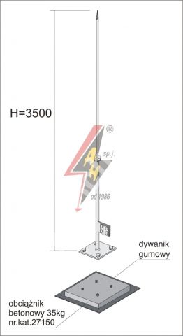 Вольностоящий молниеприемник. Москва