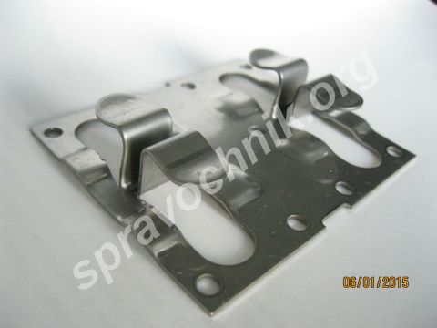 Кляммер для керамогранита рядовой aisi 201 1. 2мм 10мм окр. Ral