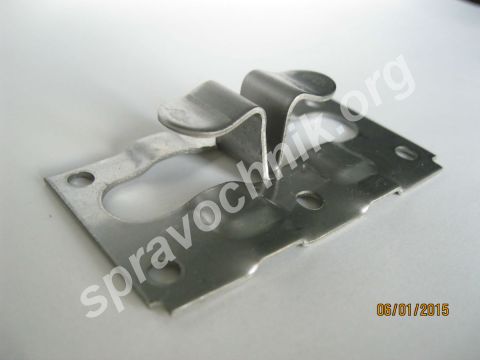 Кляммер для керамогранита угловой aisi 201 1. 2мм 10мм окр. Ral