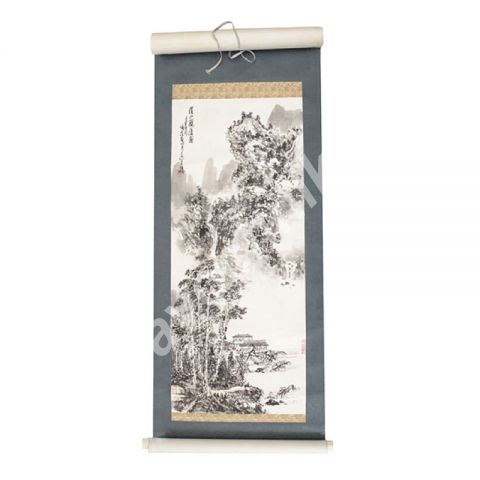 Свиток, бумага, тушь. япония, нач. 20 в. Свиток, бумага, тушь. япония, нач. 20 в.