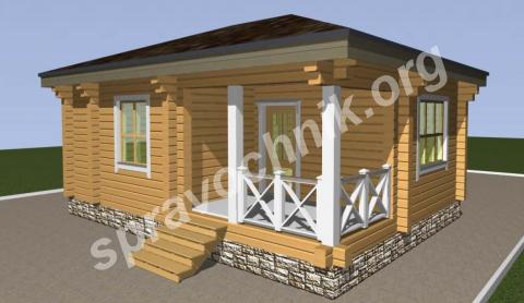 Загородный коттедж, дом из клееного бруса 6*8 под ключ спб и ло. Санкт-Петербург