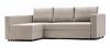 Угловой тканевый диван марта бежевый