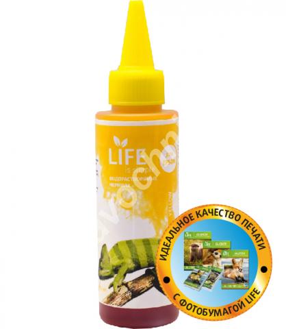 Чернила life для epson 100мл. , водорастворимые, yellow