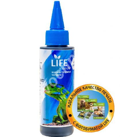Чернила life для canon 100мл. , водорастворимые, cyan