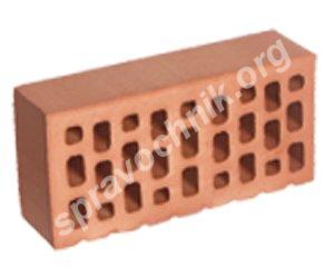 Кирпич лицевой пустотелый одинарный красный (гост 530-2012)