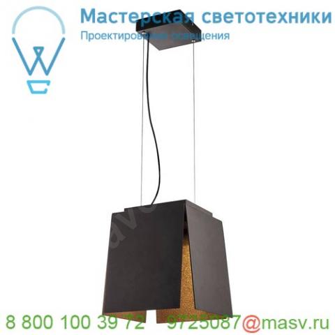 155960 slv avento 30 pd светильник подвесной 15вт с led 3000к, 660лм, черный/ золото