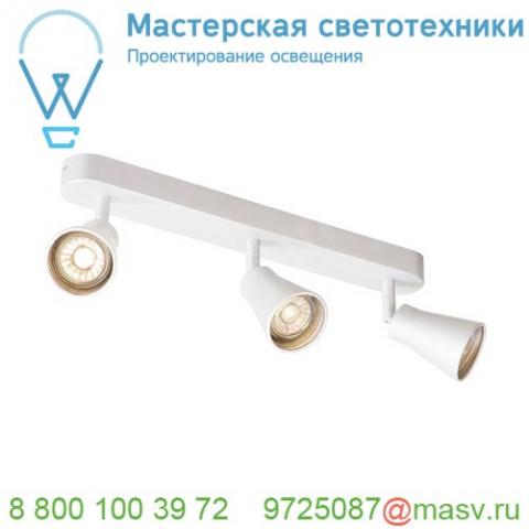 1000893 slv avo triple cw светильник накладной для 3-х ламп gu10 по 50вт макс. , белый
