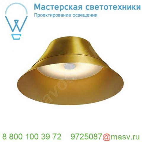 1000442 slv bato 45 led cw светильник накладной 30вт с led 2500к, 1900лм, 100°, латунь