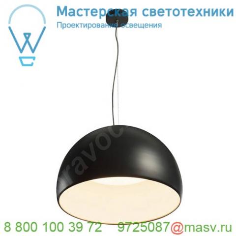 133896 slv bela 60 светильник подвесной 31вт с led 3000к, 1850лм, черный/ белый