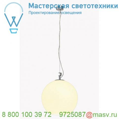 133581 slv big sun pd-1 светильник подвесной для лампы e27 75вт макс. , алюминий / стекло белое