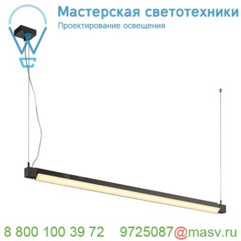 157670 slv open grill single twist pd светильник подвесной 36вт с led 3000к, 2500лм, черный