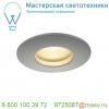 114464 slv out 65 round led set, светильник ip65 встраив. с led 9(12)вт, 38°, 3000к, 460лм, с бп
