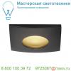 114470 slv out 65 square светильник встраиваемый ip65 12вт с led 3000к, 510лм, 38°, черный
