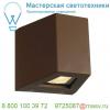 229667 slv out beam led светильник настенный ip44 с led 18вт, 3000к, 690лм+65лм, 80°+2°, бурый
