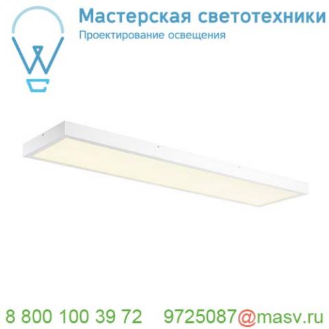 1001506 slv led panel cl светильник накладной 45вт с led 4000к, 3400лм, ugr<19, 120х30 см, белый