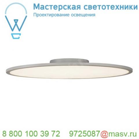 1000785 slv panel 60 round cl светильник потолочный 42вт с led 3000к, 3150лм, 110°, серебристый