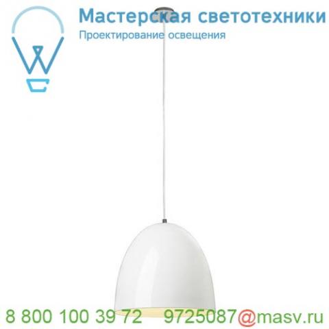 155471 slv para cone 40 светильник подвесной для лампы e27 60вт макс. , белый глянцевый