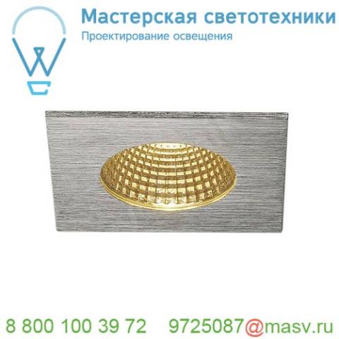 114436 slv patta-i square светильник встраиваемый ip65 12вт c led 3000к, 910лм, 38°, матированный
