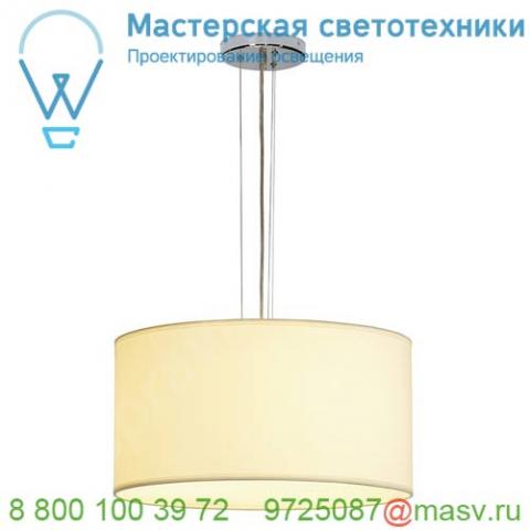 155462 slv soprana pd-5 светильник подвесной для 3-х ламп e27 по 60вт макс. , хром/ белый