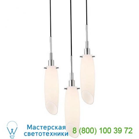 Sonneman lighting 3554. 01-3 candela cut tulip pendant light, светильник
