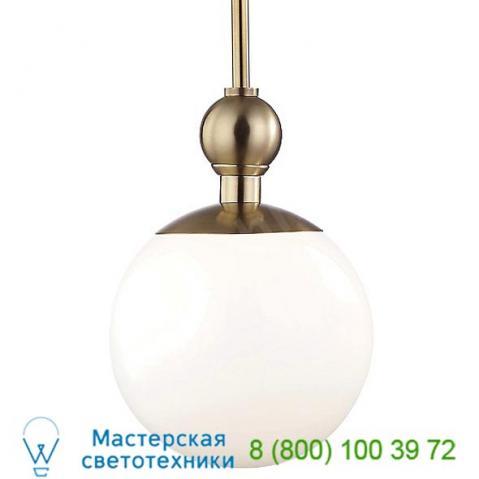 Mitzi - hudson valley lighting daphne globe pendant light h118701s-agb, подвесной светильник