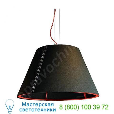 Buzzishade large pendant shade-l-68-blklace-alum-78inch buzzispace, светильник