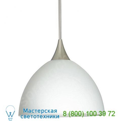 Brella mini pendant (white/satin nickel) - open box return ob-1xt-467907-sn besa lighting, опенбокс