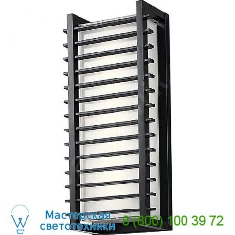 Rockbridge led outdoor wall sconce 49785bkled kichler, уличный настенный светильник