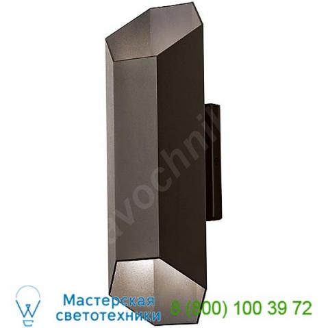 Kichler 49608aztled estella 2 light led outdoor wall light, уличный настенный светильник