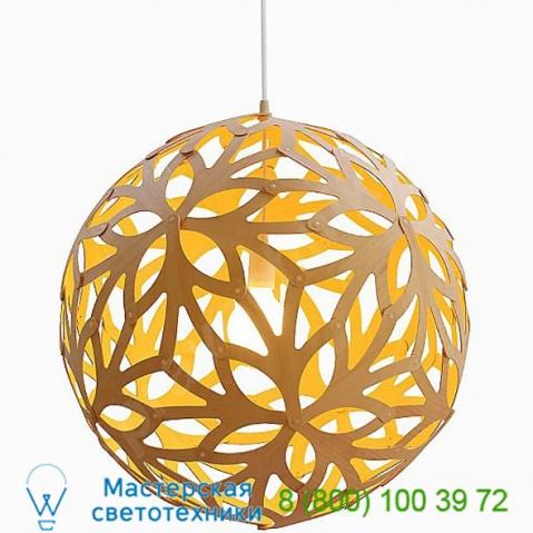 Floral pendant light david trubridge flo-0800-nat-whi, светильник