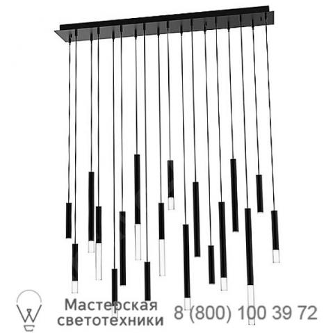 Steelos led linear suspension light blackjack lighting stl-38p-bl, светильник