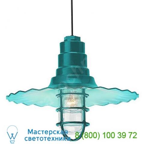 5drw16mcggbk-bc troy rlm lighting radial wave outdoor pendant w/ cast guard & clear glass, уличный