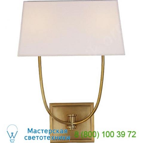 Venini double wall light visual comfort chd 2621ab-l, настенный светильник