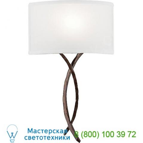 Ironwood twist linen wall sconce csb0032-0c-gm-sh-e2 hammerton studio, настенный светильник