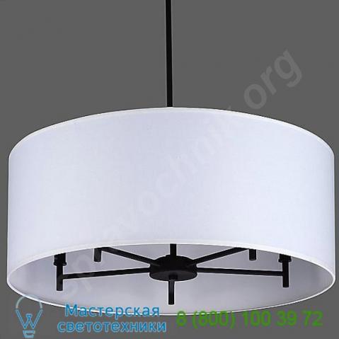 Walker 5-arm drum chandelier light 9050bn-wht lights up! , светильник