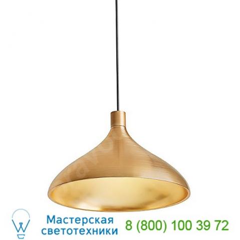Swell wide pendant light - brass  pablo designs, светильник