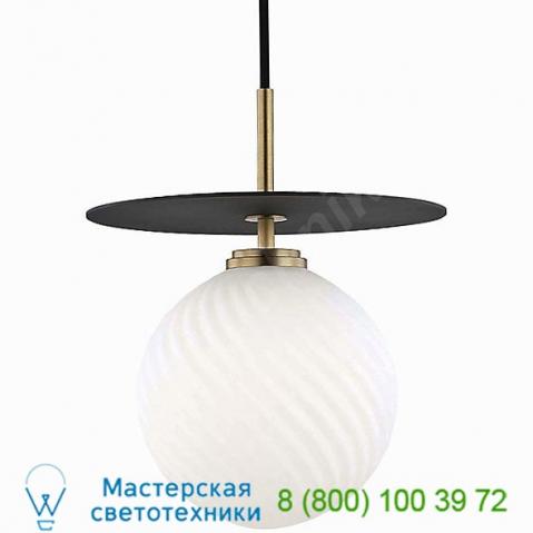 H200701l-agb/bk ellis led pendant light mitzi - hudson valley lighting, светильник