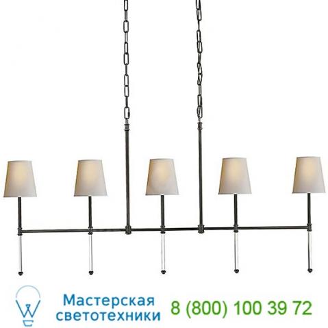 Camille 5-light linear suspension light visual comfort sk 5055bz-np, светильник