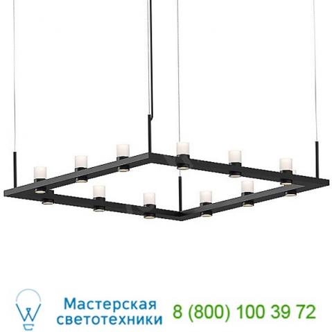Sonneman lighting intervals square led pendant light 20qks04b, светильник