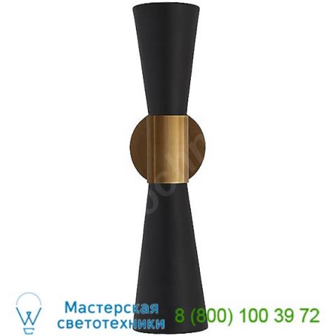 Visual comfort clarkson narrow wall light arn 2009hab/blk, настенный светильник